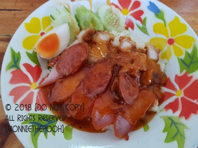 ข้าวหมูแดงหมูกรอบ
