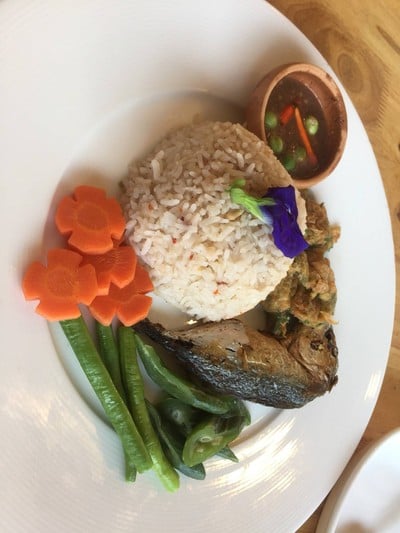 ข้าวคุกน้ำพริกกะปิปลาทู