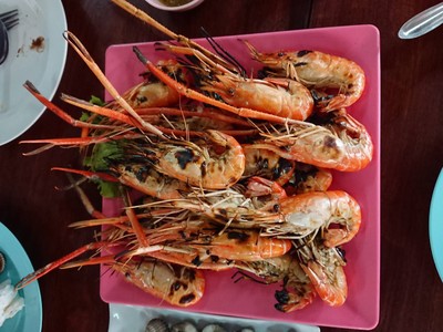 กุ้งใหญ่เผา