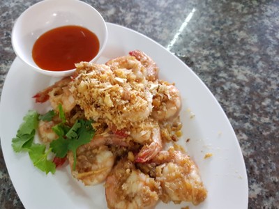 กุ้งทอดกระเทียม