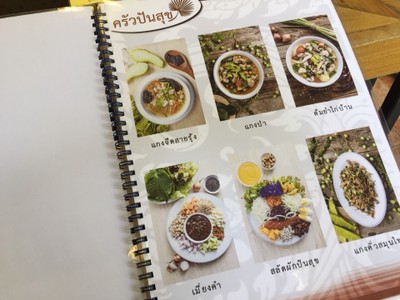 ป้ายราคาหรือสมุดเมนู