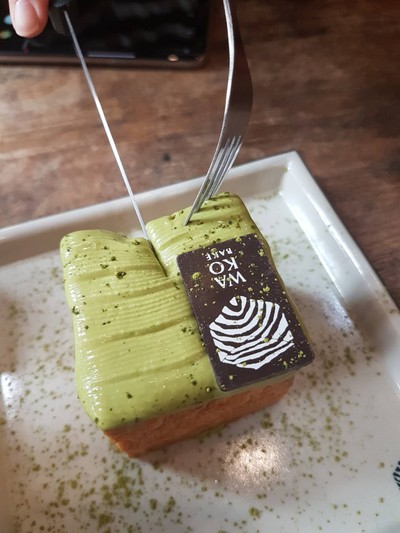 Matcha Cubic Choux Cream