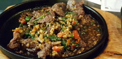 เนื้อริบอายคั่วพริกป่น