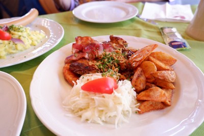 Grilled Pork Cutlet With Bacon