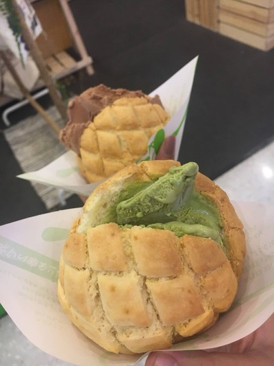 Melon Pan - Matcha Green Tea
