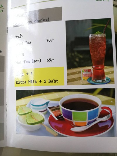 ป้ายราคาหรือสมุดเมนู