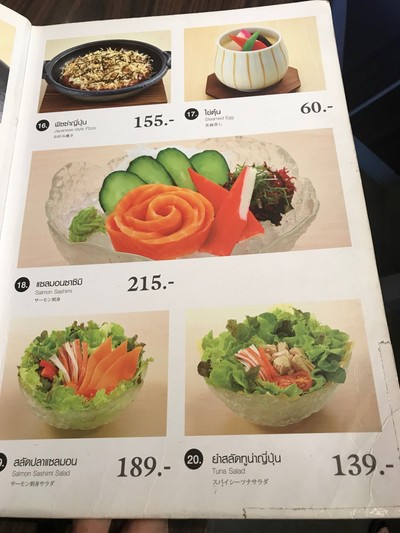 ป้ายราคาหรือสมุดเมนู