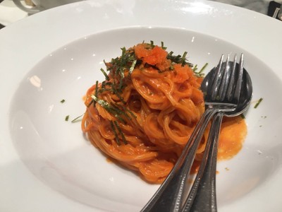 สปาเกตตี้ครีมไข่กุ้ง