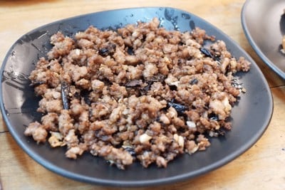 หมูสับผัดหนำเลี้ยบ