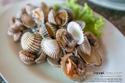 หอยแครงลวก