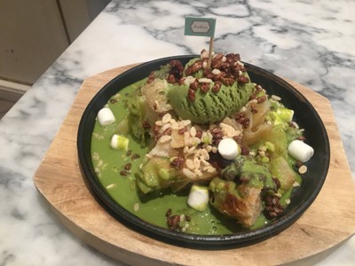 Green tea Sizzling Roti