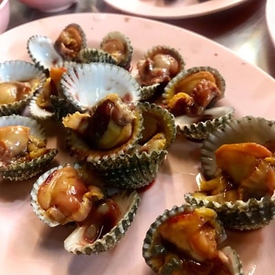 เมนูของร้าน ป้าจินหอยแครงเยาวราช เยาวราช