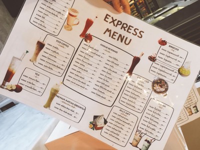 ป้ายราคาหรือสมุดเมนู