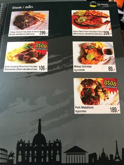 ป้ายราคาหรือสมุดเมนู