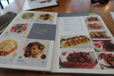 ป้ายราคาหรือสมุดเมนู
