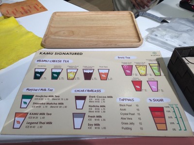 ป้ายราคาหรือสมุดเมนู