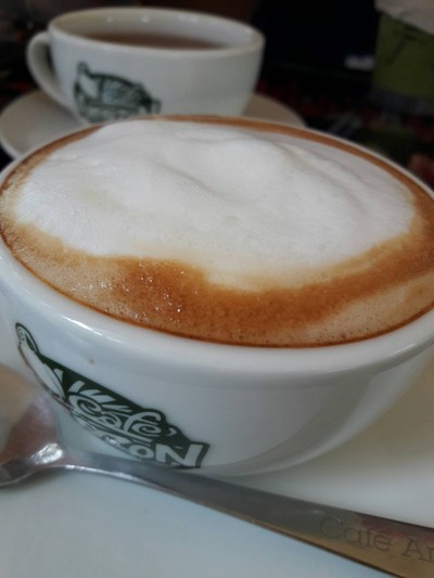 ลาเต้ร้อน