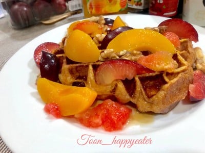 วิธีทำ French Toast Waffles 