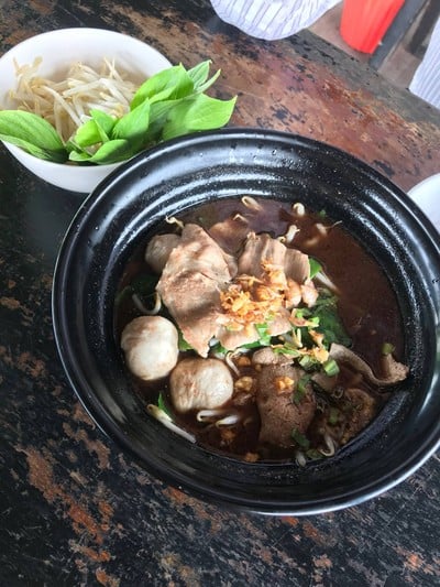 เมนูของร้าน ก๋วยเตี๋ยวเรือสวัสดี รังสิต