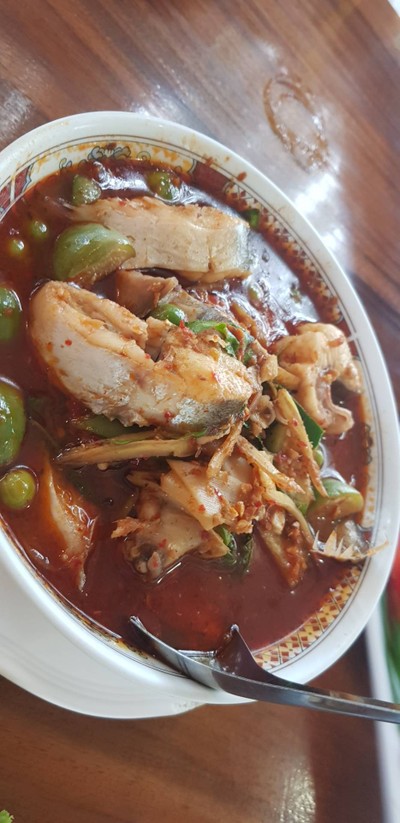 แกงป่าปลาเนื้ออ่อนปลาตัวใหญ่สะใจรสชาติเยี่ยม