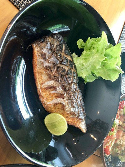 ปลาซาบะย่างเกลือ