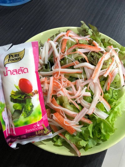 วิธีทำ สลัดปูอัด