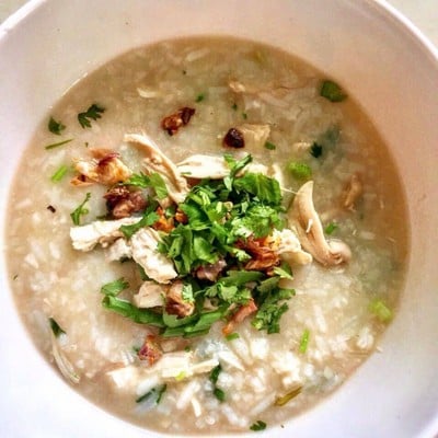 วิธีทำ โจ๊กอกไก่ฉีก หอมฉุย 🍲