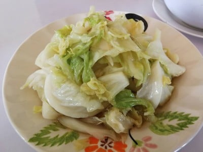 กะหล่ำปลีผัดน้ำปลา