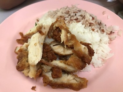 ข้าวราดไก่ทอด