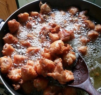 วิธีทำ ตูดไก่ทอด