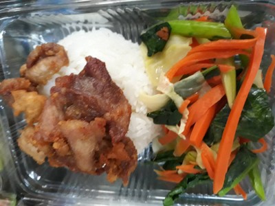 ข้าวหมูทอด