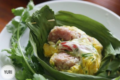 หมกจิ้นส้มหมูใส่ไข่