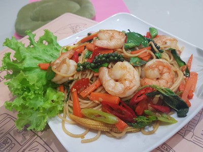 สปาเก็ตตี้ขี้เมากุ้ง สปาเก็ตตี้ขี้เมากุ้ง