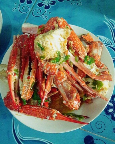 ผัดกระเพราปูม้า