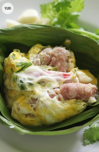 หมกจิ้นส้มหมูใส่ไข่
