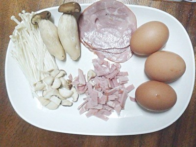 วิธีทำ ไข่เจียวแฮมเห็ด