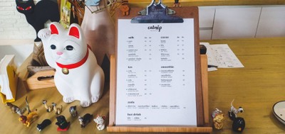 ป้ายราคาหรือสมุดเมนู