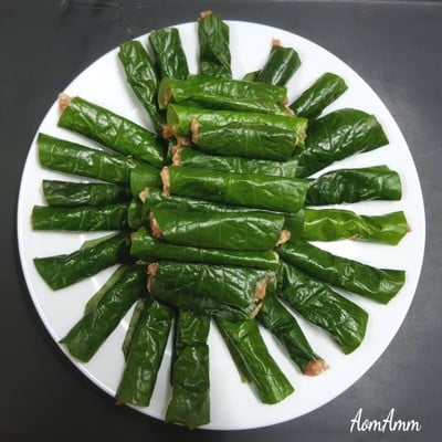 วิธีทำ เส้นหมี่หมูย่างห่อใบชะพลู (#) 🐷