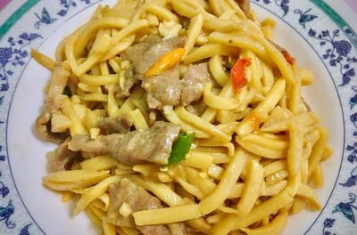 ผัดหน่อไม้ดองใส่หมู