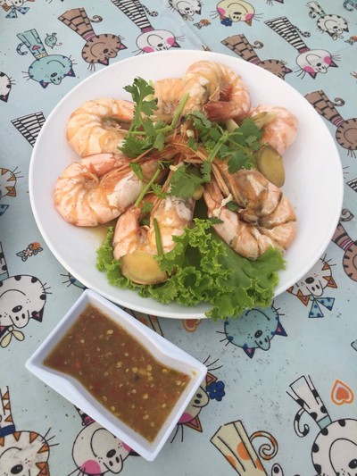 กุ้งแชบ๊วยอบเกลือ ครึ่งกิโล