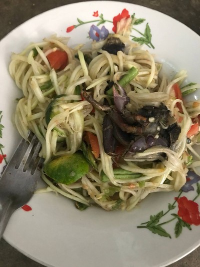 วิธีทำ ส้มตำปูปลาร้า วิธีทำ ส้มตำปูปลาร้า