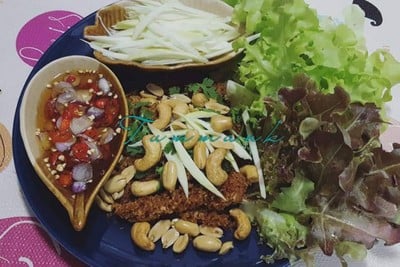 วิธีทำ ยำปลาดุกฟู