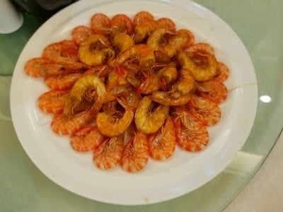 กุ้งตัวเล็กอบ