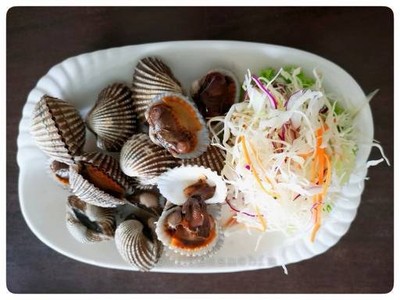 หอยแครงลวก