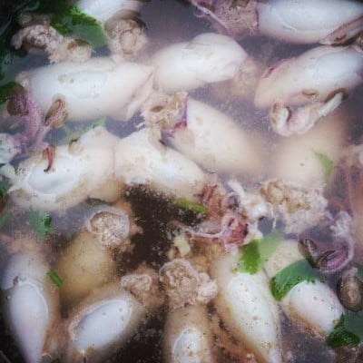 วิธีทำ แกงจืดปลาหมึกยัดไส้