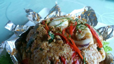 ห่อหมกทะเลมะพร้าวอ่อน