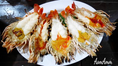 กุ้งแม่น้ำเผา