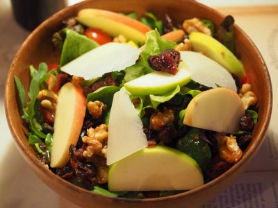 Apple Cranberry and Walnut Salad