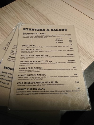 ป้ายราคาหรือสมุดเมนู