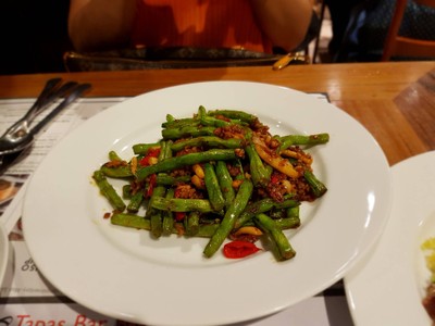 ถั่วแขกผัดหมูสับ